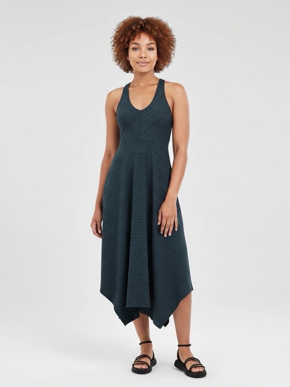 PrAna Saxon Maxi Handkerchief Hem Dress Size XS